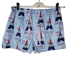 Peter Alexander Women's Paris Print Blue Shorts Size XS